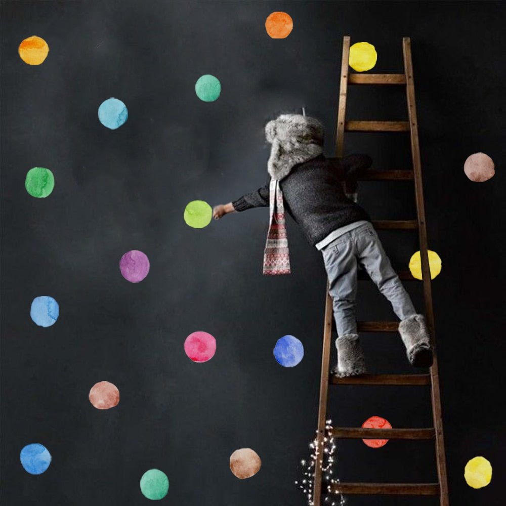 Pattern Wall Decals Polka Dot Styles