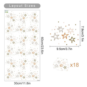 Nursery Wall Decals Rainbow and Stars