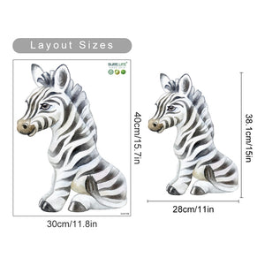 Nursery Wall Decals Plants Cute African Animals