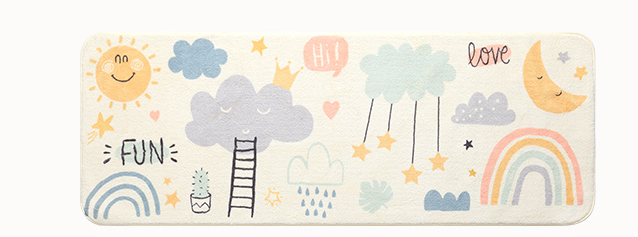 Cartoon Long Carpet Rainbow