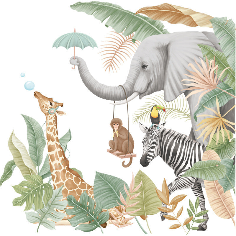 Cartoon Wall Decals Funny Animals