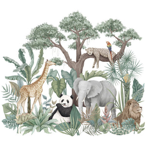 Cartoon Wall Decals Funny Animals