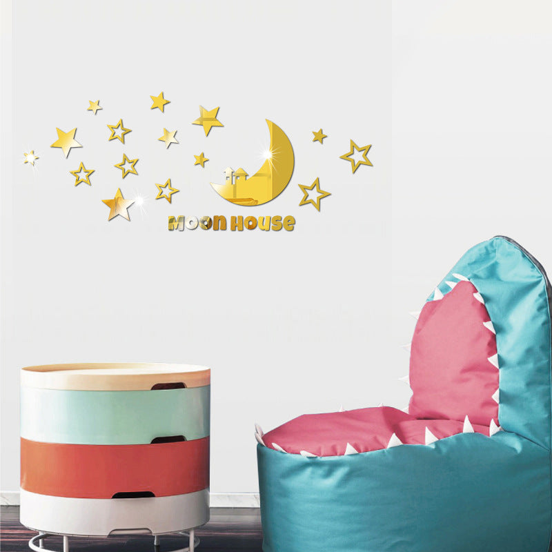 Mirror Wall Decals Moon House
