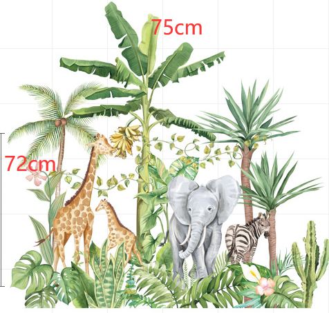 Cartoon Wall Decals Funny Animals