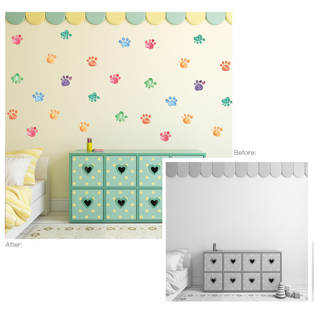 Pattern Wall Decals Rainbow Clouds