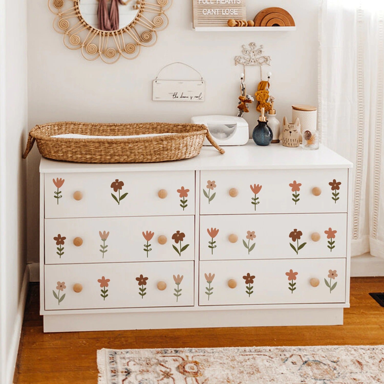 Botanical Wall Decals Flowers