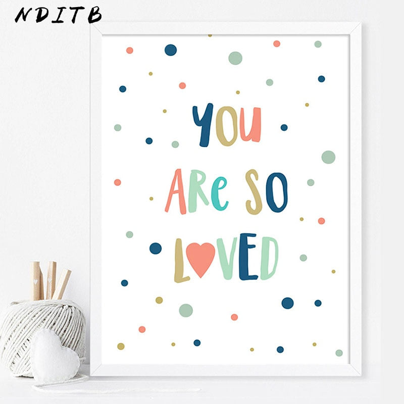Cartoon Whale Nursery Canvas Posters
