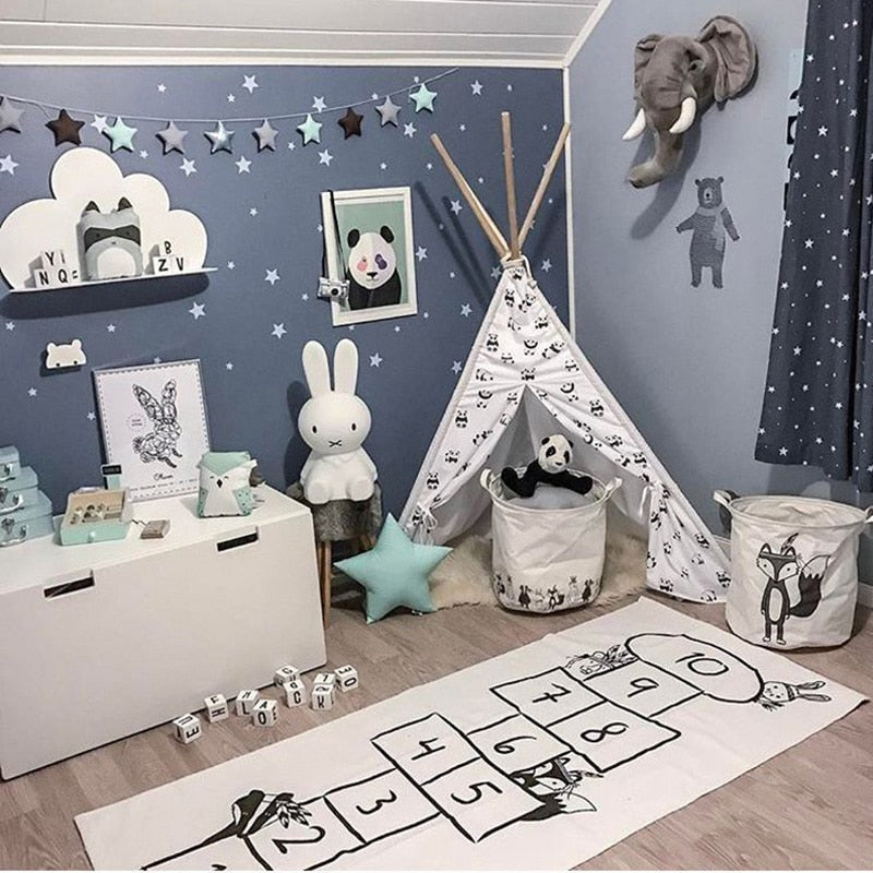 Stars Pattern Nursery Wall Stickers