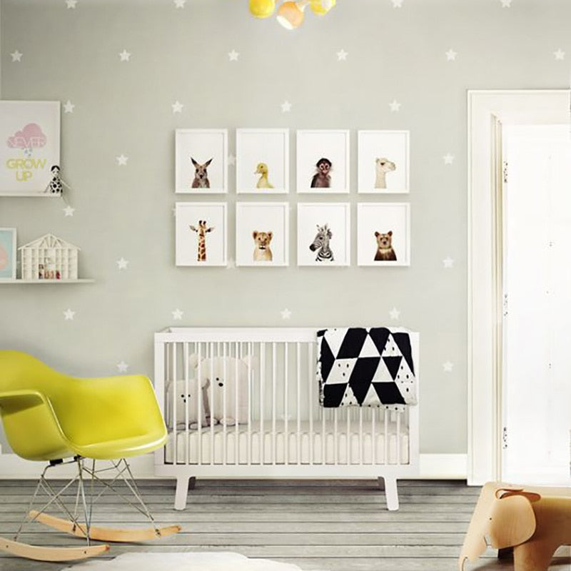 Stars Pattern Nursery Wall Stickers