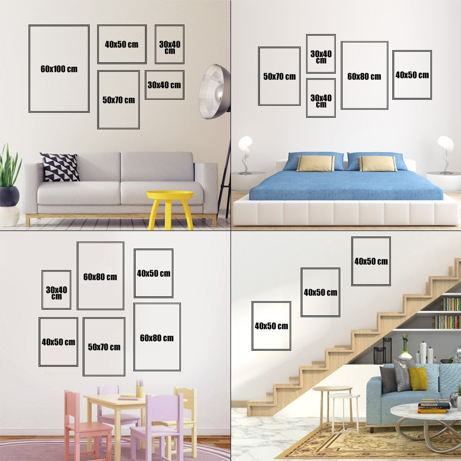 Mountain Tree Forest Nursery Canvas Posters