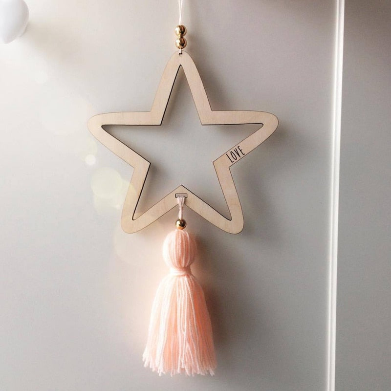 Wooden Star Nursery Hanging