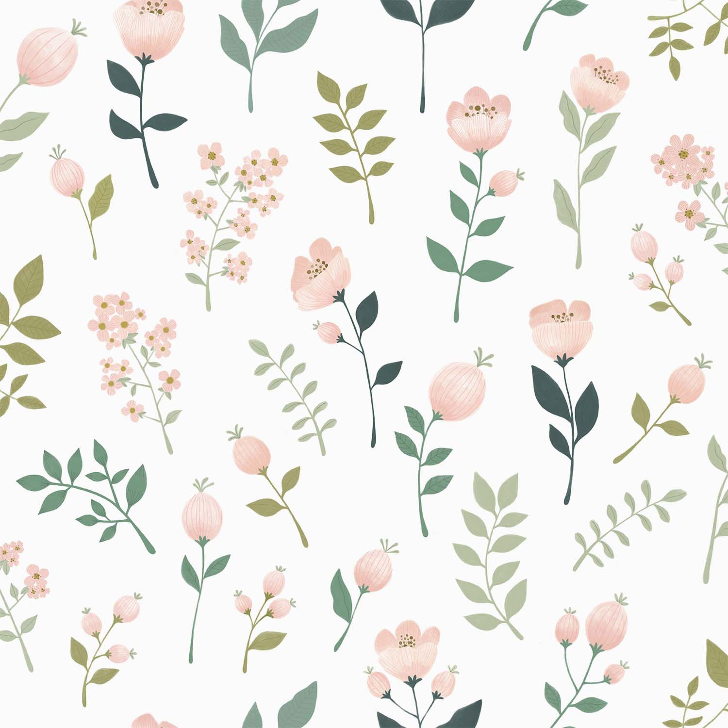 Floral Nursery Wallpapers