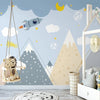 Rocket Adventure Space Kids Room Wall Mural Wallpaper