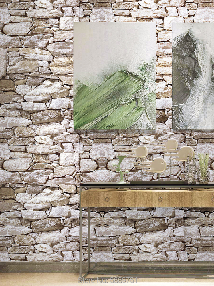 Natural Stoned Wall Self-Adhesive Wallpaper
