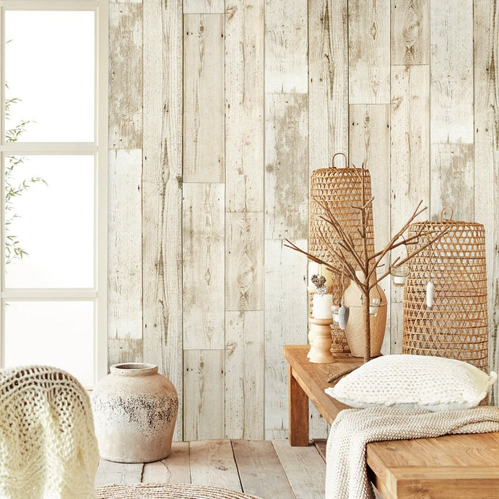 Classic Wood Planks Peel And Stick Wallpaper