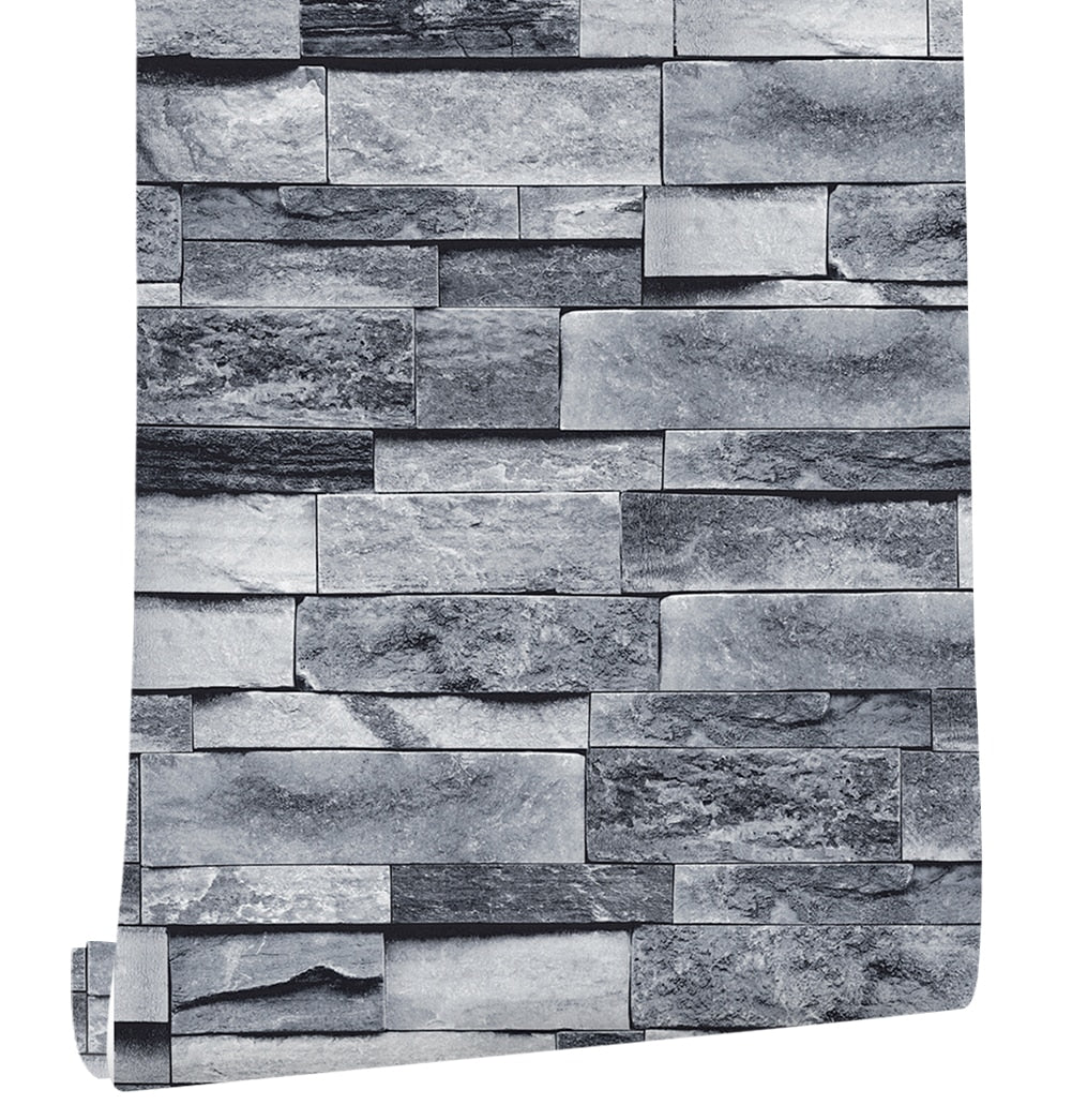 Stones And Bricks Imitation Peel and Stick Wallpaper