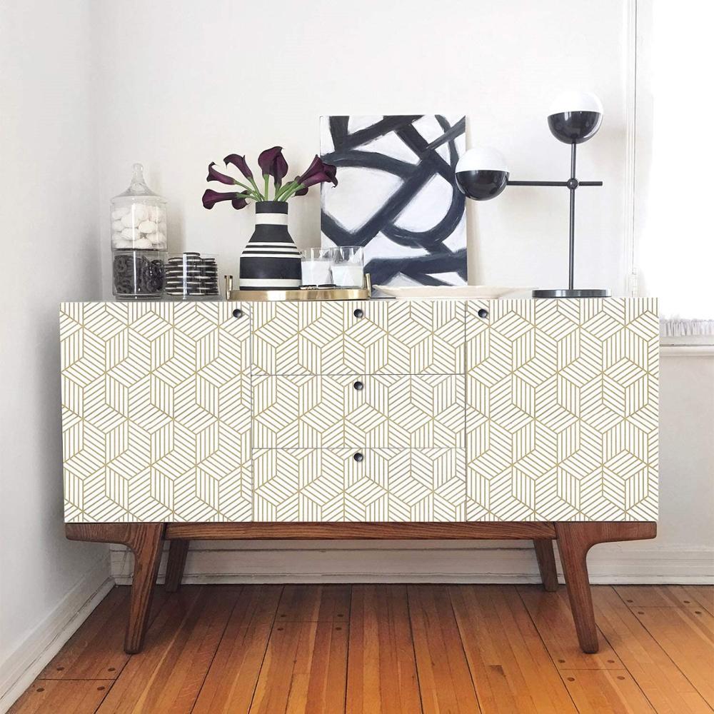 Geometric Hexagon Self-Adhesive Wallpaper