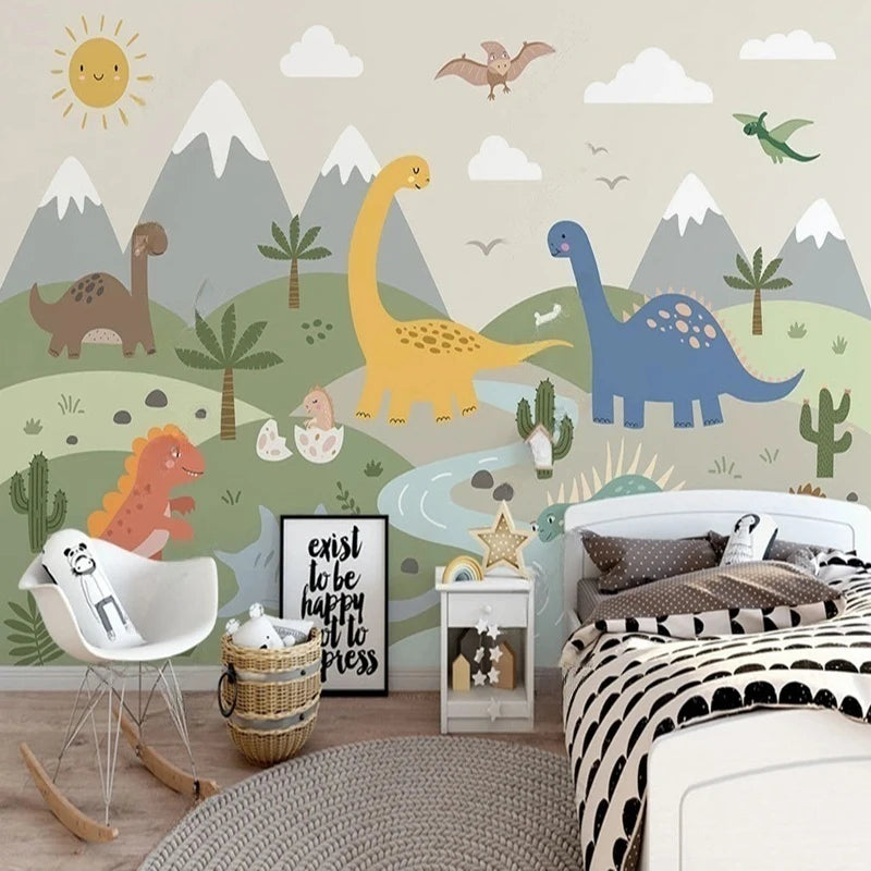 Dinosaur Jungle Kids Wall Mural Wallpaper