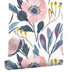 Charming Pink Flowers Peel And Stick Wallpaper