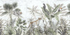 Lightcolors Rainforest Plants Sloth And Leopard Wallpaper Mural