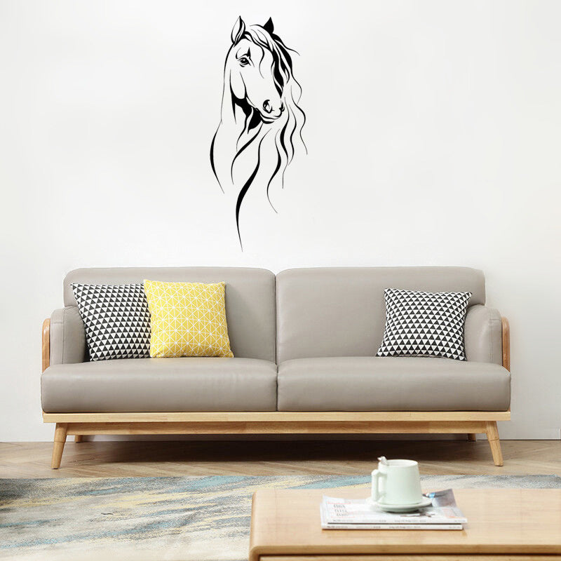Cartoon Wall Decals Beautiful Horse