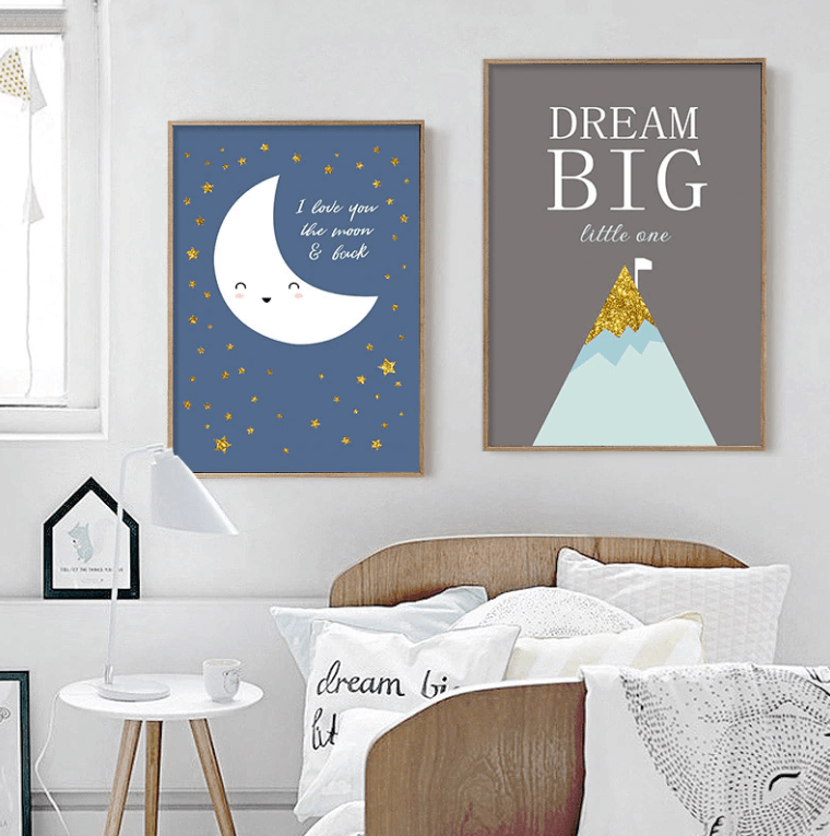 Bear Tribe Woodland Nursery Canvas Posters