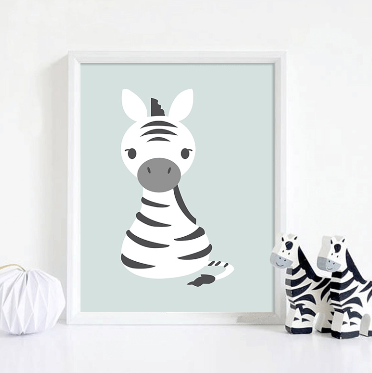Animal Painting Art Nursery Canvas Posters