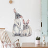 Cartoon Wall Decals Cute Rabbits