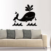 Mirror Wall Sticker Cute Whale