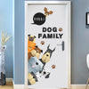 Cartoon Wall Decal Dog Family