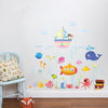 Cartoon Wall Decals Under The Ocean