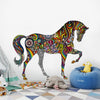 Cartoon Wall Decals Mandala Color Horse