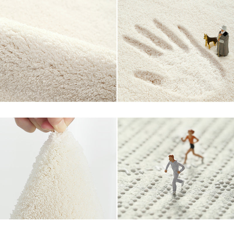 Round Lamb Wool Rug Weather