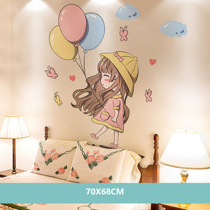 Cartoon Wall Decals Pink Nursery Designs