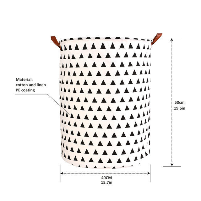 Folding Toys Basket Round Large Hamper