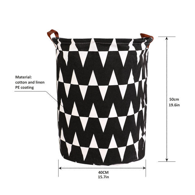 Folding Toys Basket Round Large Hamper
