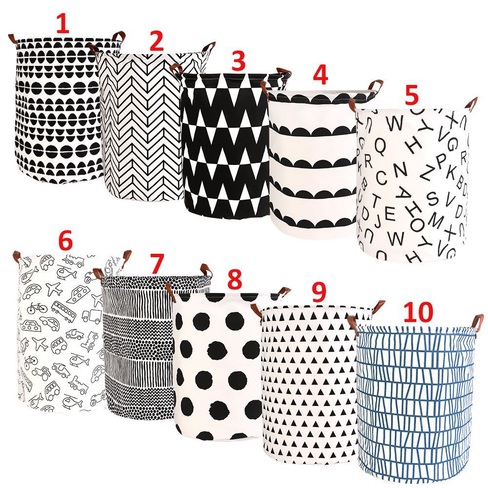 Folding Toys Basket Round Large Hamper