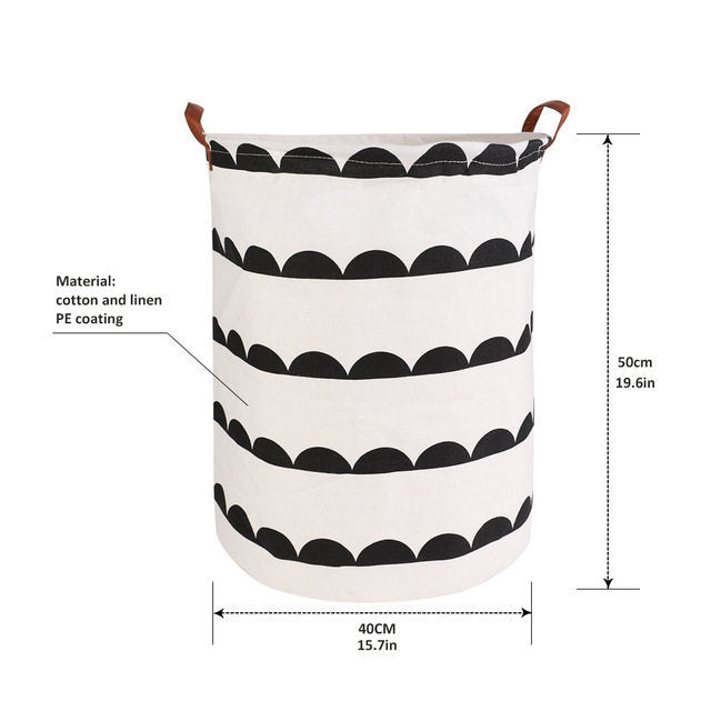 Folding Toys Basket Round Large Hamper