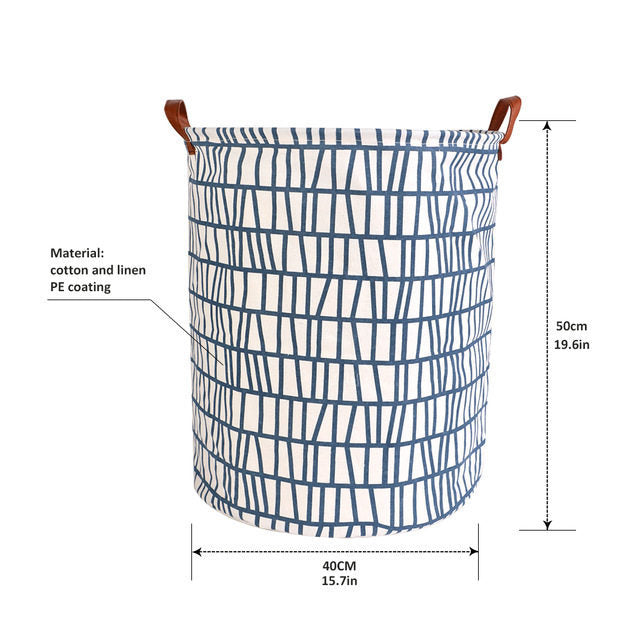 Folding Toys Basket Round Large Hamper