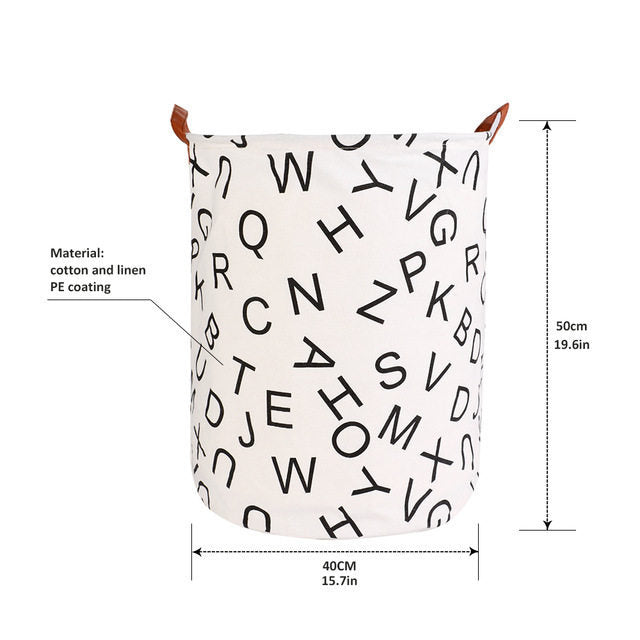 Folding Toys Basket Round Large Hamper
