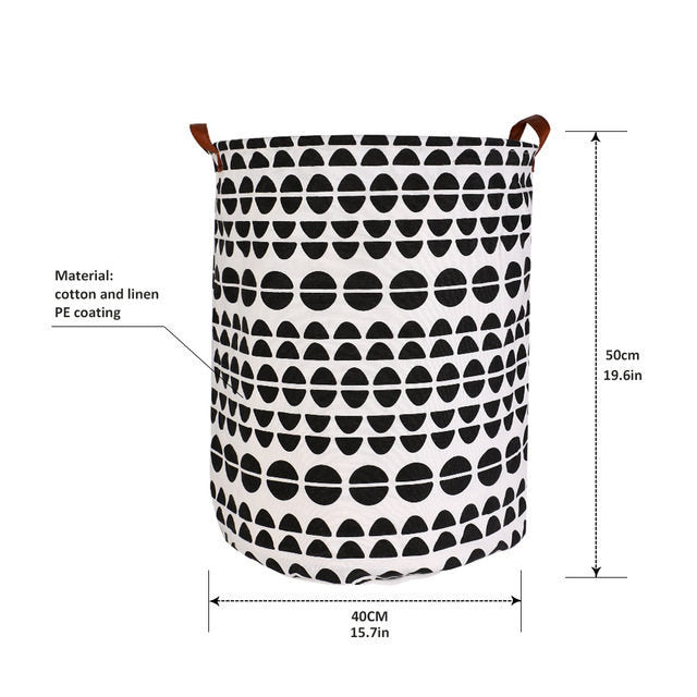 Folding Toys Basket Round Large Hamper