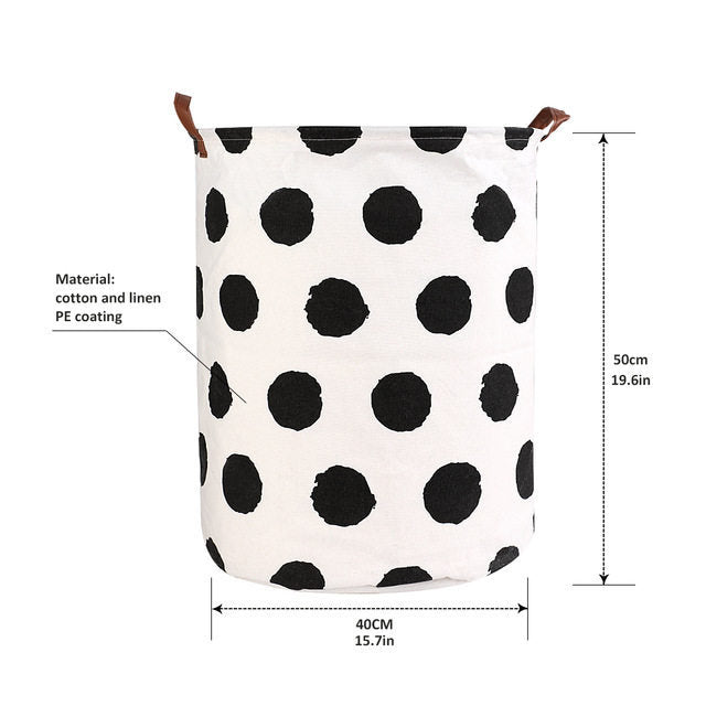 Folding Toys Basket Round Large Hamper