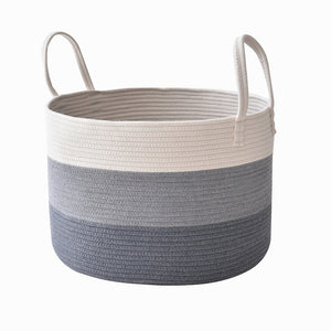 Cotton Rope Storage Basket Laundry Hamper