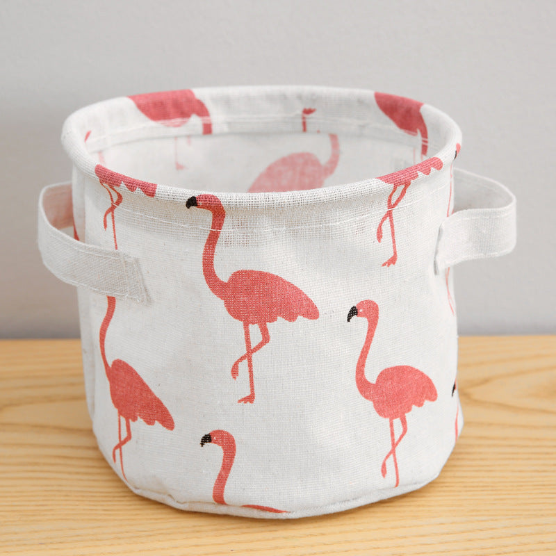 Nursery Storage Basket Flamingo & Bear