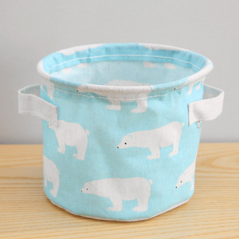 Nursery Storage Basket Flamingo & Bear