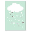 Green Birth Stats Nursery Canvas Posters - Customizable