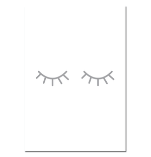 Lovely Rabbit And Eyes Nursery Canvas Posters