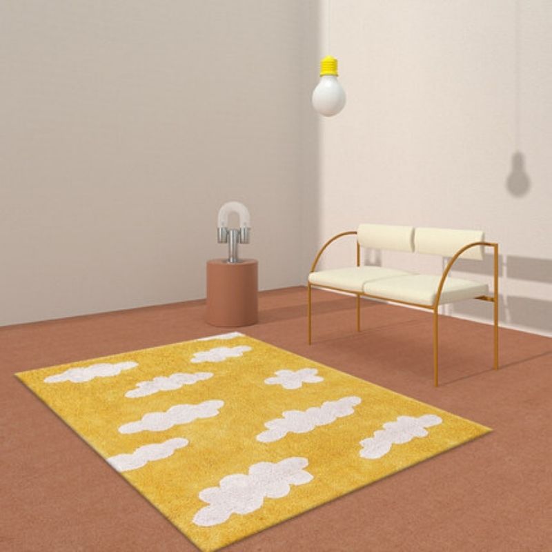 Nursery Soft Area Rug Clouds