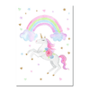 Rainbow Unicorn Nursery Canvas Posters
