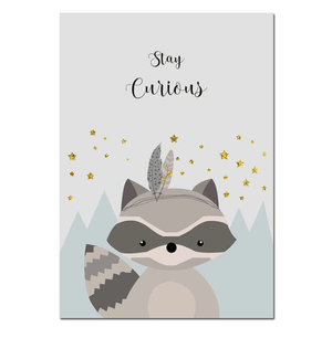 Bear Tribe Woodland Nursery Canvas Posters